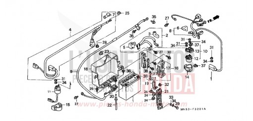 BATTERIE (GL1500L/AM/SEM/AN/SEN) GL1500L de 1990